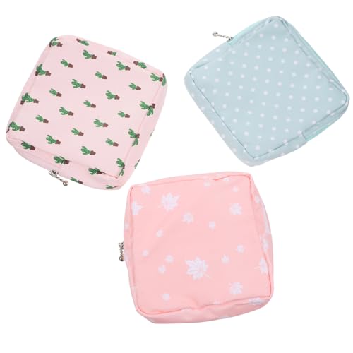 Happyyami 3個 生理用品 ナプキン 収納 バッグ 生理用品 ポーチ 用 女性用 製