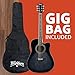 Washburn WA90CE Acoustic-Electric Guitar Kit – Dreadnought Cutaway, Built-In Tuner, Okoume Body – Perfect Holiday Gift for Adults, Beginners, Musicians & Live Performance