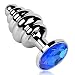 FST Thread Butt Plug Aluminum Alloy Anal Plug for Women Men Couple, Diamond Color Random