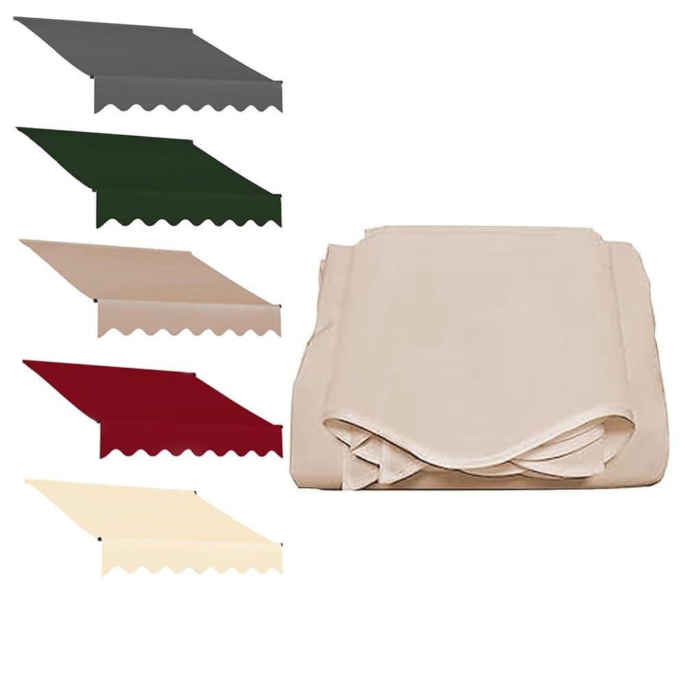 Toldo retráctil de repuesto de 400x300 lona parasol jardín fácil de instalar