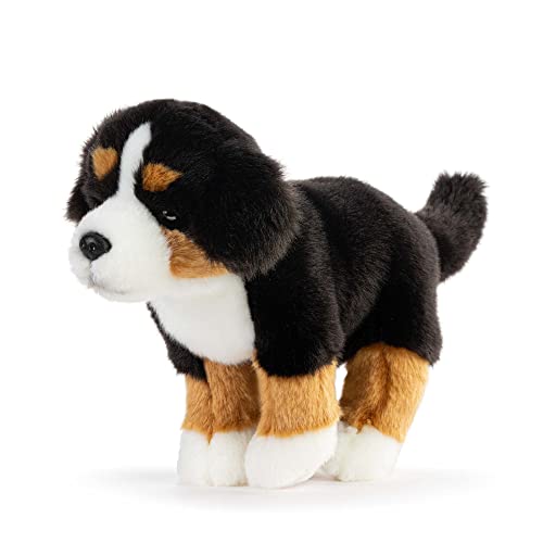 DEMDACO Animalcraft Black and Brown 9 x 7.5 x 5 Inch Soft Plush Stuffed Animal Bernese Mountain Dog - Thumbnail 2