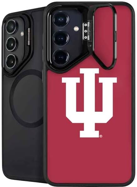 Skinit Kickstand Phone Case Compatible with Galaxy S25 - Officially Licensed Indiana University IU Hoosiers Design