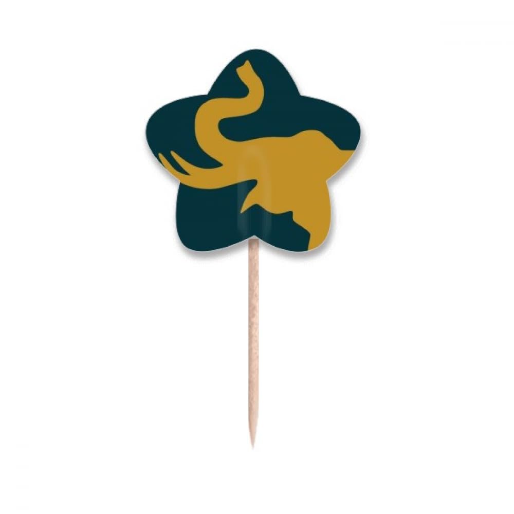 Drapeaux cure-dents éléphant motif Thaïlande pour buffet et amuse-bouche