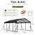 DAUSOLA Carport 12x20 FT Heavy Duty Carports Canopy with Updated Frame Structure Galvanized Steel Roof and Enhanced Base, Metal Carport Garage for Pickup, Boat, Car and Tractors