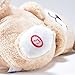 Kögler 45239 - Atmendes Einschlaf-Plüschtier Hund, ca. 26 cm groß, mit Atembewegungen und Leuchtfunktion auf Knopfdruck, mit Einschlafmusik für Babys und Kinder, batteriebetrieben