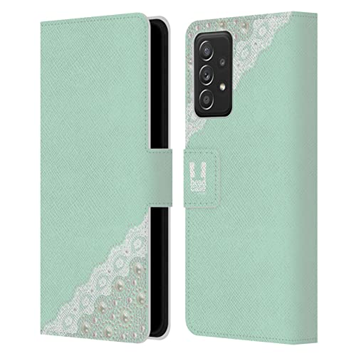 Étui Samsung Galaxy A53 5G cuir clapet aimanté portefeuille menthe antichoc