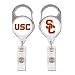 NCAA USC Trojans Retractable Premium Badge Holder, Team Color, One Size