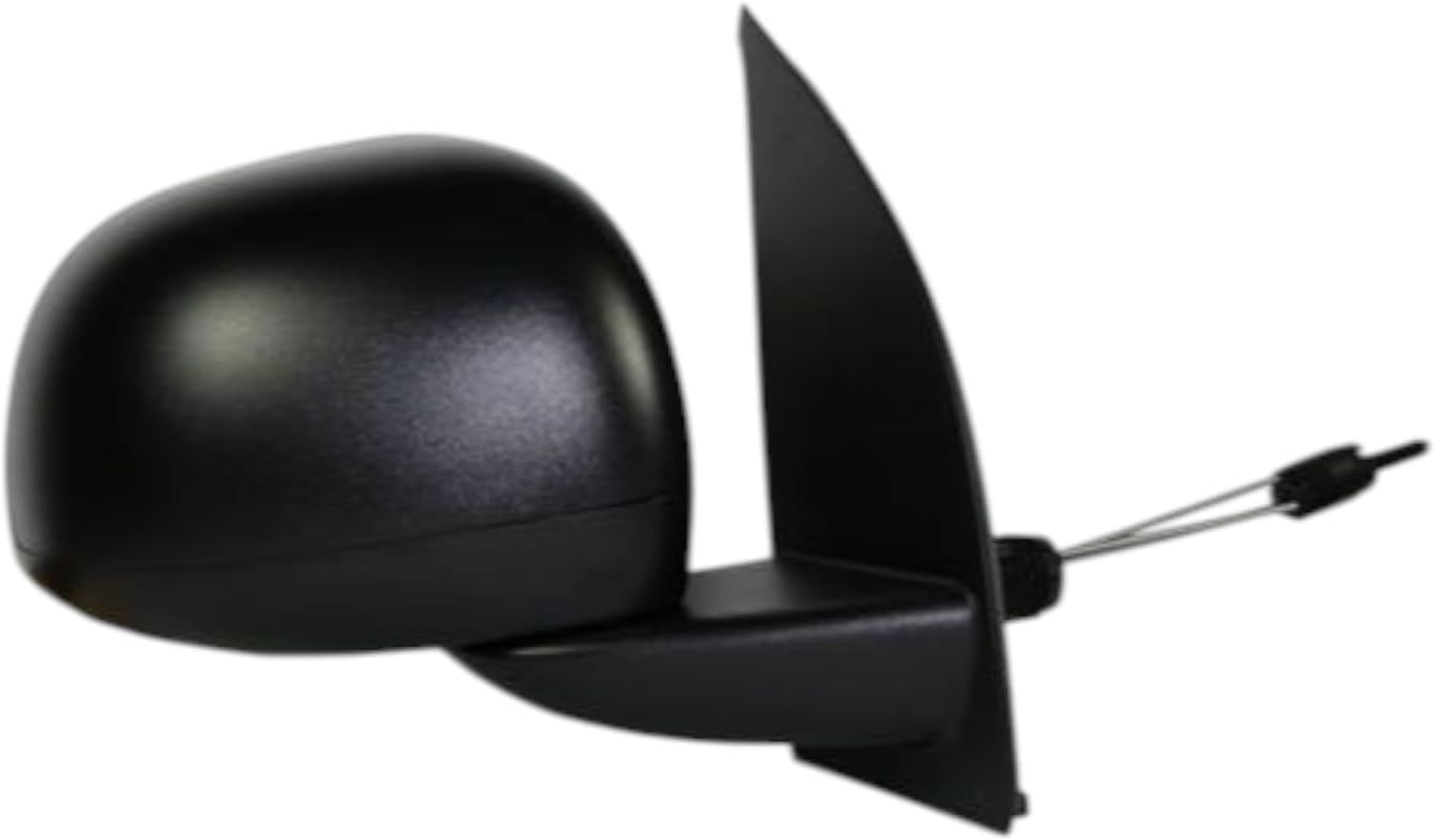 Coppia 2 Specchietti Retrovisore COMPLETI Meccanici NerI per Panda 169 2009-2011 - Compatibile, Non originale, adatti per la modifica da specchi piccoli del modello 2003 a specchi grandi del restyling