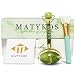 Matykos Anti Aging Jade Roller and Face Silicone Spatula Kit | The Best Skincare Anti Aging Massage Tool For Your Face, Neck, Body, and Eyes | Helps Reducing Wrinkles, Puffiness and Clears Toxins