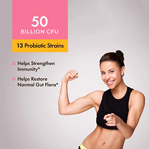 Dr. Synbio Womens Immune Support Probiotics & Organic Prebiotics – Triphala & Chicory, 50 Billion Cfu & 13 Multiple Strains, Helps Immune Support And Gut Flora, Delayed Release (Pack Of 2) #TOP2