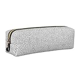 trousse pois Style de design : la jolie trousse à crayons à pois noirs et blancs adopte une texture simple et un design coloré, avec une apparence élégante et mince, montrant votre élégance et votre goût. La trousse d'école à pois noirs et blancs est non seulement votre complément de mode, mais protège également vos précieux stylos, crayons et articles similaires que vous transportez avec vous.