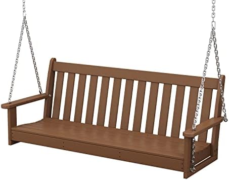 POLYWOOD GNS60TE Vineyard 60" Swing, Teak