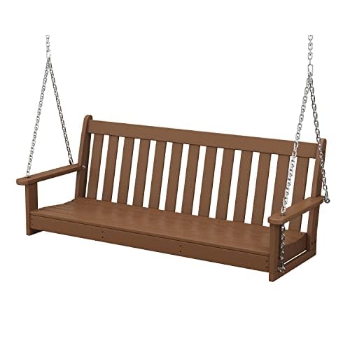 POLYWOOD GNS60TE Vineyard 60" Swing, Teak