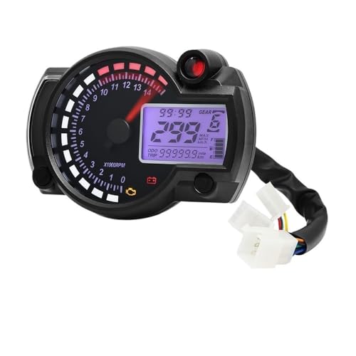Tachymètre de moto numérique haute précision avec odo et écran rétroéclairé - 2