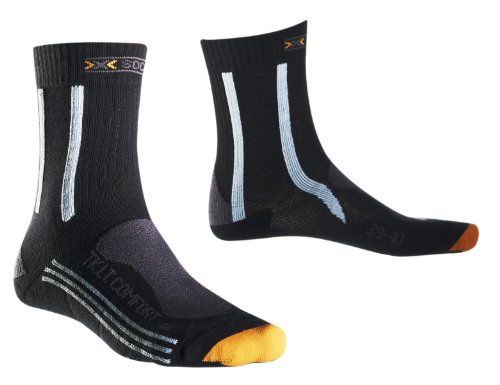 X-Socks Funktionssocken Trekking Light und Comfort Lady, Charcoal/Sky Blue/Grey, 1