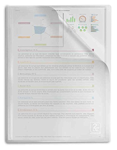 ELBA 10 Stück Sichtmappe 2 ND Life A4 40 Hüllen 80 durchscheinend farblos