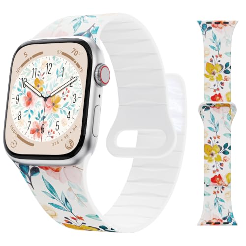 �t���[�������C�V���R���o���h Apple Watch�o���h�Ή� �����p | 46mm 45mm 41mm 49mm 40mm 44mm 42mm 38mm�A���킢���\�t�g�t�����[�v�����g�X�g���b�v iWatch Series 12 11 10 9 8 7 