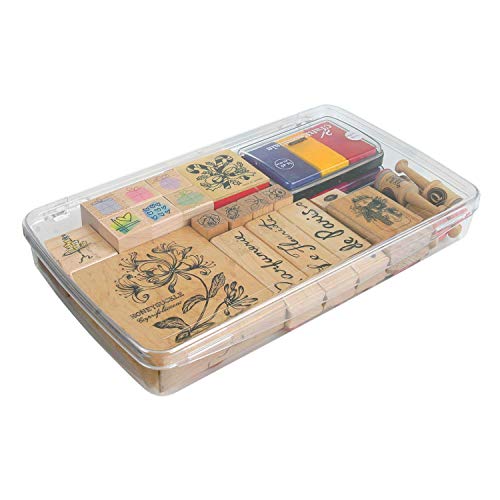 ArtBin 1100AB Prism 1 Compartment Box, Small Art & Craft Organizer, [1] Plastic Storage Case, Clear, 11.5