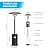 MUHUB 48,000 BTU Patio Heater for Outdoor, Bronze Stainless Steel Burner and Wheels, Propane Heater With Round Table Design, Tall Standing Heater for Home Backyard, Deck, Porch and Commercial