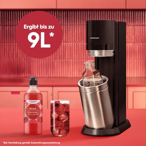Sodastream drink mix Kirsche ohne Zucker – zuckerfreier Sirup für gesprudeltes & stilles Wasser, 4er Pack (4 x 440 ml), mit Vitamine & Mineralstoff, ergibt bis zu 9L Fertiggetränk 2