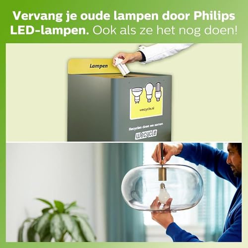 Philips LED Classic A60 Light Bulb [E27 Edison Screw] 10.5W - 100W Equivalent, Warm White (2700K), Non Dimmable