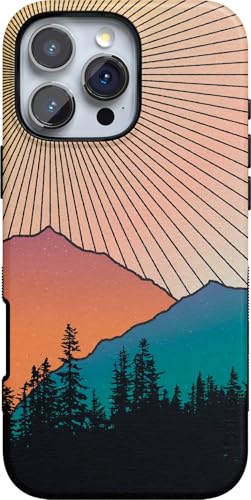 Casely iPhone 16 Pro Max Case | Golden Hour | Mountain Sunset | Bold Protective Design | Compatible with MagSafe