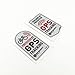 2PCS Car Stickers Warning GPS Tracker Alarm Bike Protected Motorbike Bumper 7x4cm (C)