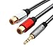 Produktbild Oluote TRS 3.5 mm Buchse zu 2 RCA Stecker Stereo Audio Y Kabeladapter (0.3 M)