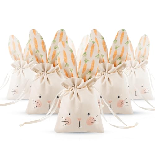 Cheerland Bunny Gift Bags Party Favor Birthday Decoration Reusable Goodie