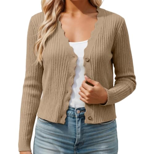 Cardigan Sweaters for Women Lightweight Open Front Knit Bolero Shrug - image 4