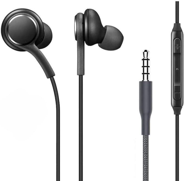 Auriculares Naylon trenzados, sonido estéreo, 3,5 mm, manos libres, cable auxiliar auxiliar (cable auxiliar)