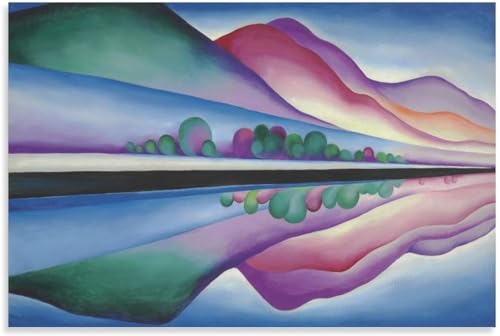 Toile Lake George Georgia O’Keeffe pour décoration salon esthétique