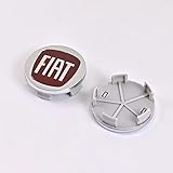 4個 60mm車ホイール センター ハブ キャップ フィアット エンブレム バッジ自動スタイリング アクセサリーフィアット 500X 500C ドブロ パリオ プント エーゲーア パンダ シエナ スティロ ブラボー500用