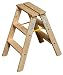 Produktbild Stufen-DoppelLeiter (Holz), 2x3 Stufen