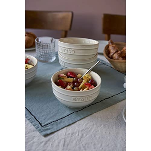 Set de 4 tazones cerámicos Staub 400 ml marfil miniatura 3