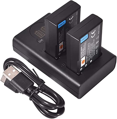 DSTE 2X EN-EL9 Repuesto Batería + Cargador USB Dual con Pantalla LCD Compatible para Nikon ENEL9 EN-EL9A y Nikon D40 D40x D60 D3000 D5000 Digital Cámara