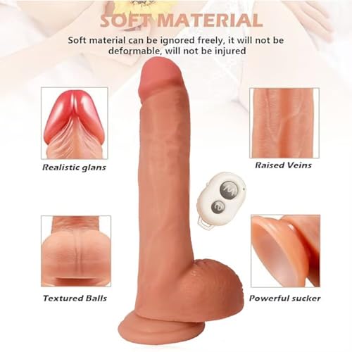 Realistic Adult Tool for Women for Hands Free Play Heating Automatic Electric Machine for Date Nights Women Pleasure with 7 Frequency Thrusting Stimulation Modes