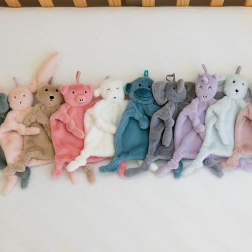 Image of Bella Tunno Bubbi Buddy - Soft, Plush Lovey Pacifier Holder for Baby Pacifiers to Soothe, Comfort, and Bring Baby Teething Relief, Colorful Animal-Themed Baby Lovey (Monkey)