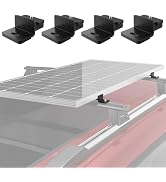 BougeRV Solar Panel T-Slot Mounting Kit Fits for Auto Cross Bars with T-Track to Secure Most 100 ...