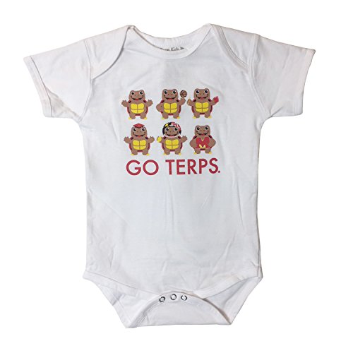 College Kids Ncaa Maryland Terrapins Infant Bodysuit, 0-3 Months, White, 10802-62622 #TOP17