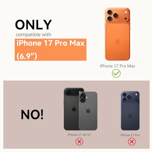 GUAGUA for iPhone 17 Pro Max Case TechWoven[Compatible with MagSafe][Premium Tech Woven Fabric], Slim Magnetic Phone Cover for iPhone17 Promax 6.9", Sienna by GUAGUA - Used condition - Image 2