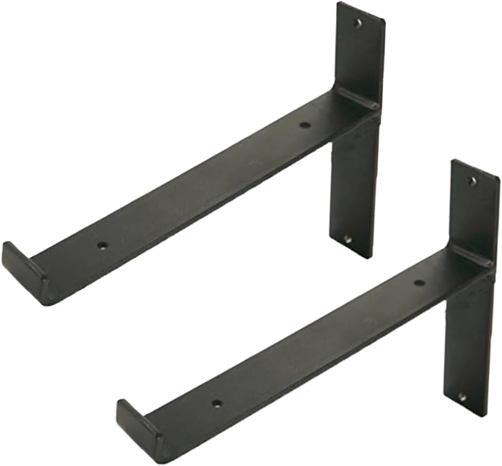 HANABASS 2pcs Wall Mounted Iron Racks Multifunctional Storage Shelves for Yoga Mats Books Plants Easy Installation Screws for Home Bedroom and Sports Equipment