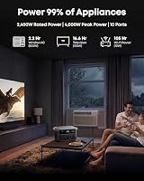 Anker SOLIX C2000 Gen 2 Tragbare Powerstation mit einem tragbaren 400W Solarpanel, 2400W Solargenerator, Vollladung in 58 Min., 2048Wh LiFePO4-Akku für Notstromversorgung, Stromausfälle und Camping – Ansicht 6