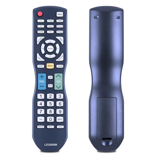 LD200RM Replacement Remote Control for APEX LCD LED TV, Compatible with Apex Digital TV LD3249...