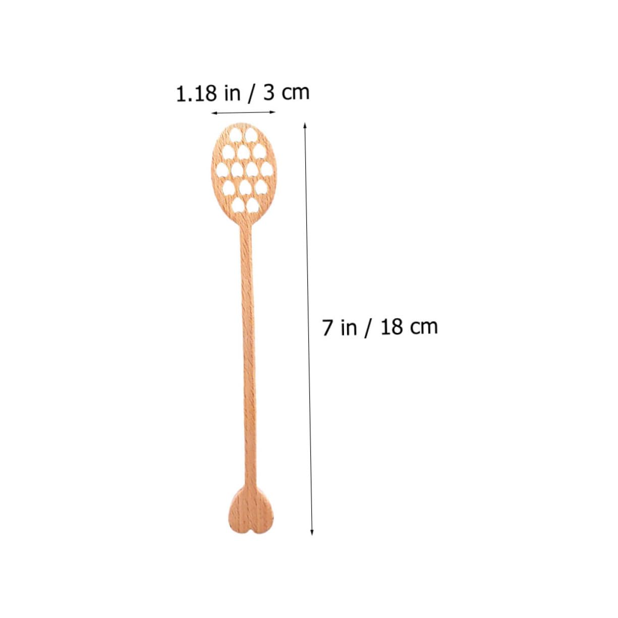 SHOWERORO Mini Honey Dipper Stick Wooden Honey Spoon Honeycomb Design Jam Viscous Liquids