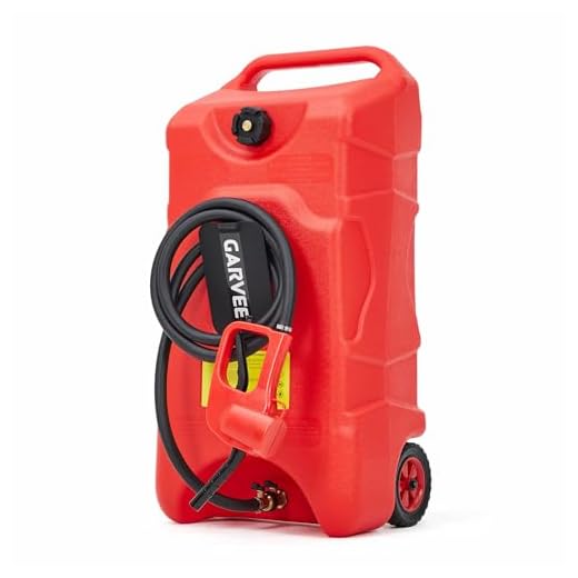 Heavy-Duty Portable Fuel Caddy on Wheels