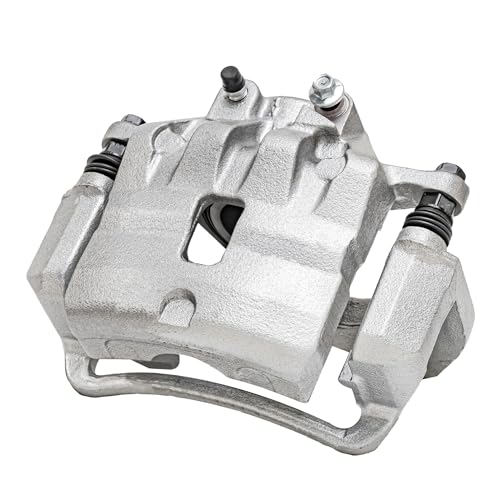 Image of Detroit Axle - Front 2pc Brake Calipers for Chevrolet Camaro Saab 9-5 | Buick LaCrosse Regal, 2 Disc Brake Calipers w /Bracket Replacement