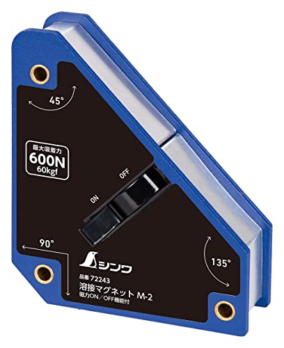 Shinwa Sokutei Welding Magnet M-2 Magnetic Force On/Off Function 72243