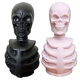 2 pcs Skull Tea Infusers for Loose Tea, Food Grade Silicone Hot Tea Strainers (skull)