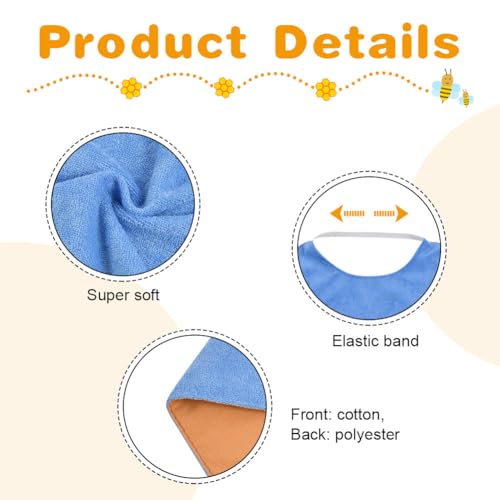Vicloon Baby Bandana Dribble Bibs Drool Bibs, 5Pcs Infant Bib Baby Teething bib Soft and Absorbent - Image 3